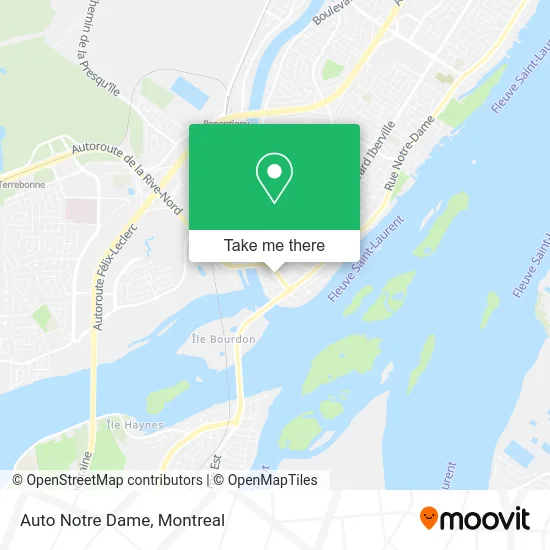 Auto Notre Dame map