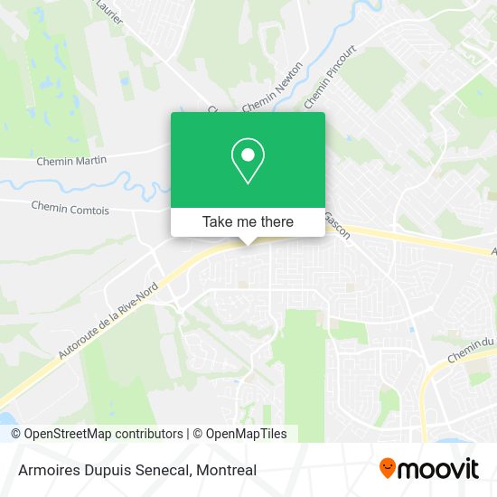 Armoires Dupuis Senecal map