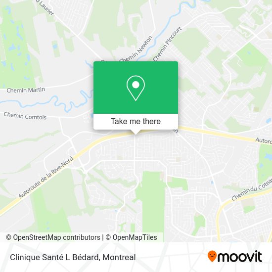 Clinique Santé L Bédard map