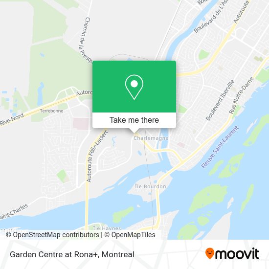 Garden Centre at Rona+ map