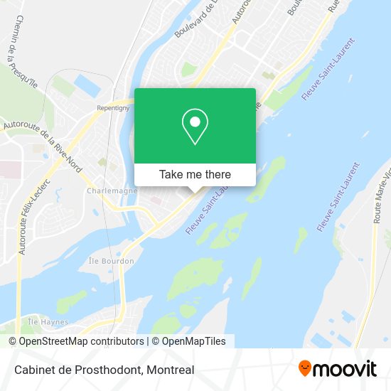 Cabinet de Prosthodont map