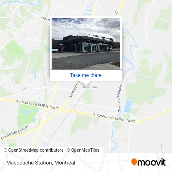 Mascouche Station map