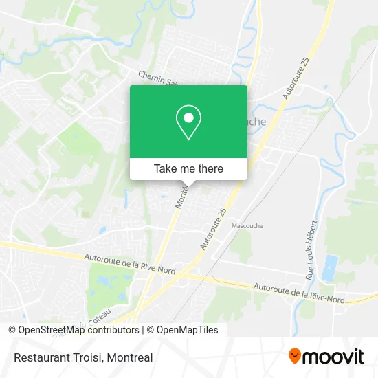 Restaurant Troisi map