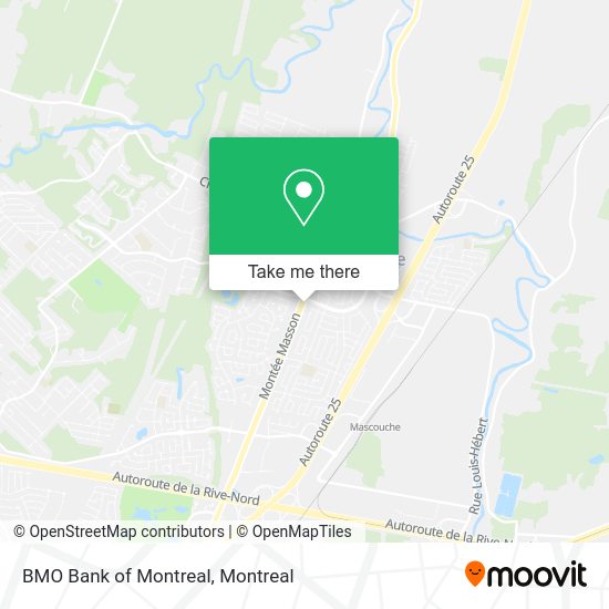 BMO Bank of Montreal map