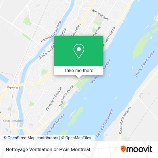 Nettoyage Ventilation or P'Air map