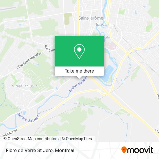 Fibre de Verre St Jero map