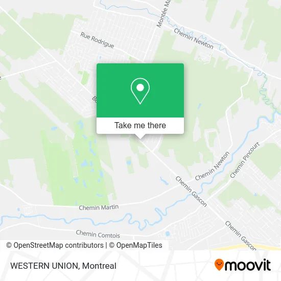 WESTERN UNION map