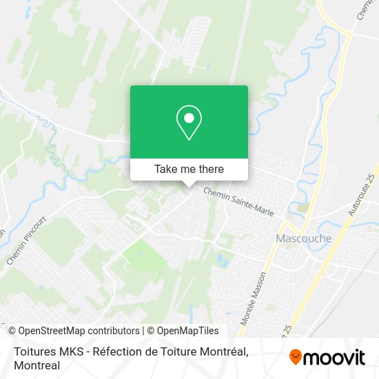 Toitures MKS - Réfection de Toiture Montréal map