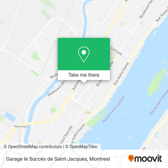 Garage le Succès de Saint-Jacques map