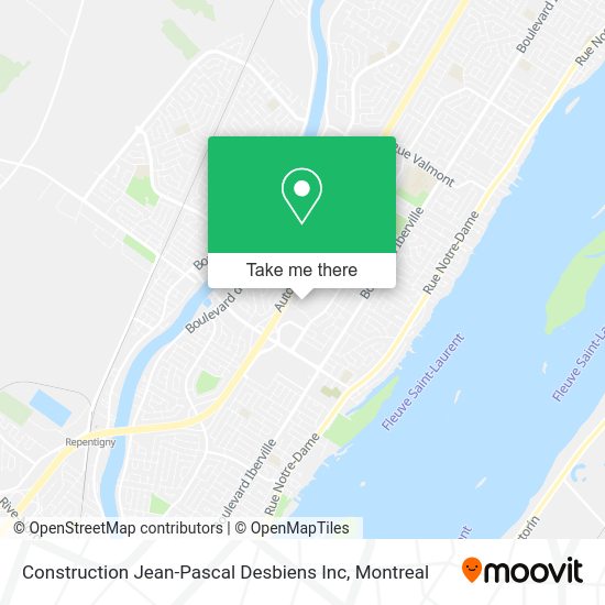 Construction Jean-Pascal Desbiens Inc map