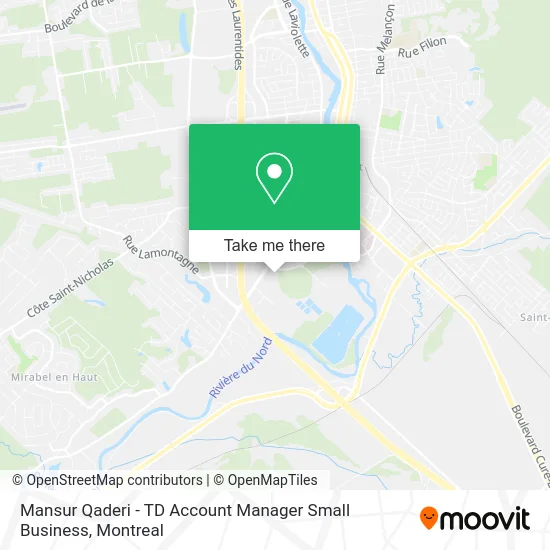 Mansur Qaderi - TD Account Manager Small Business map