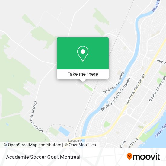 Academie Soccer Goal map