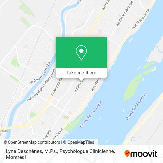 Lyne Deschênes, M.Ps., Psychologue Clinicienne map