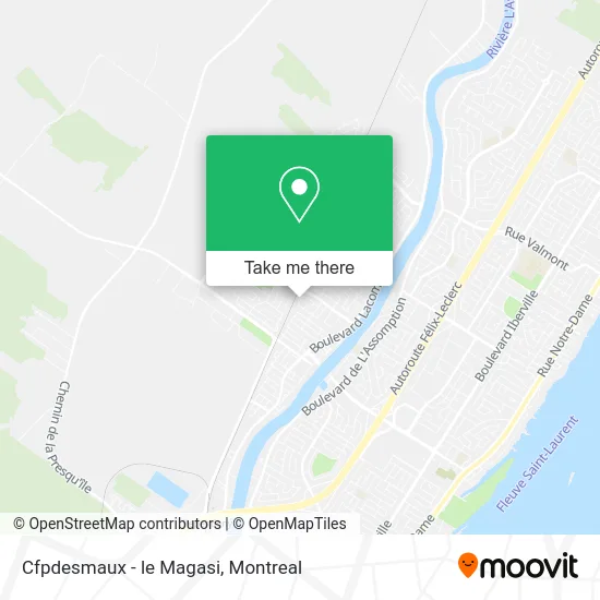 Cfpdesmaux - le Magasi map