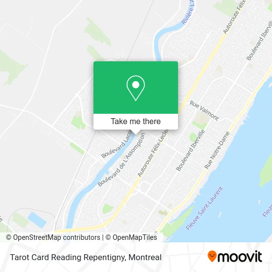 Tarot Card Reading Repentigny map