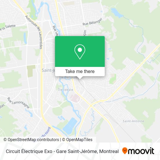 Circuit Électrique Exo - Gare Saint-Jérôme map