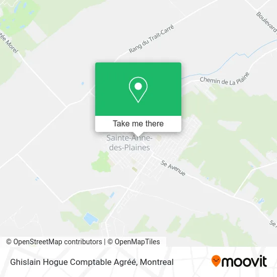 Ghislain Hogue Comptable Agréé map
