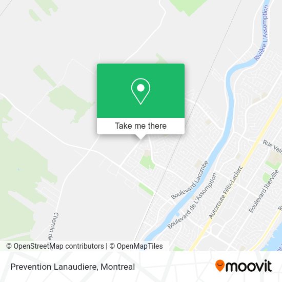 Prevention Lanaudiere map