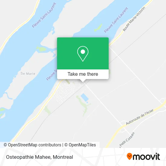 Osteopathie Mahee map