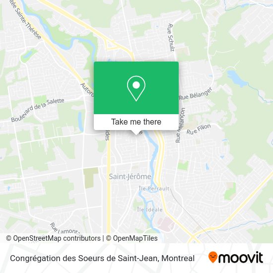 Congrégation des Soeurs de Saint-Jean map