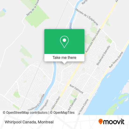 Whirlpool Canada map