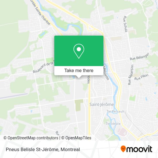 Pneus Belisle St-Jérôme map