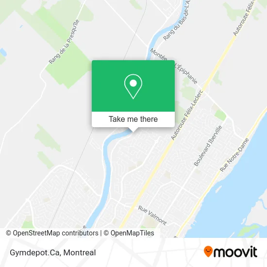 Gymdepot.Ca map