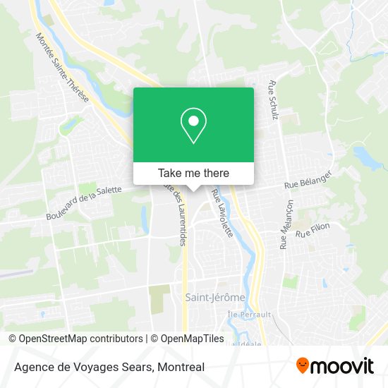 Agence de Voyages Sears map