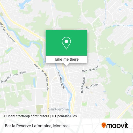 Bar la Reserve Lafontaine map