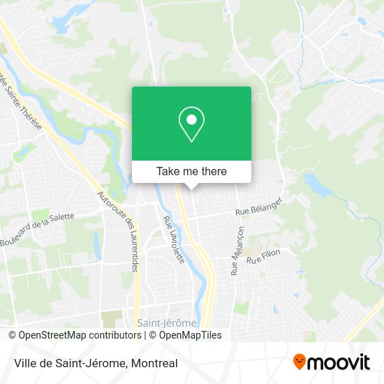 Ville de Saint-Jérome map