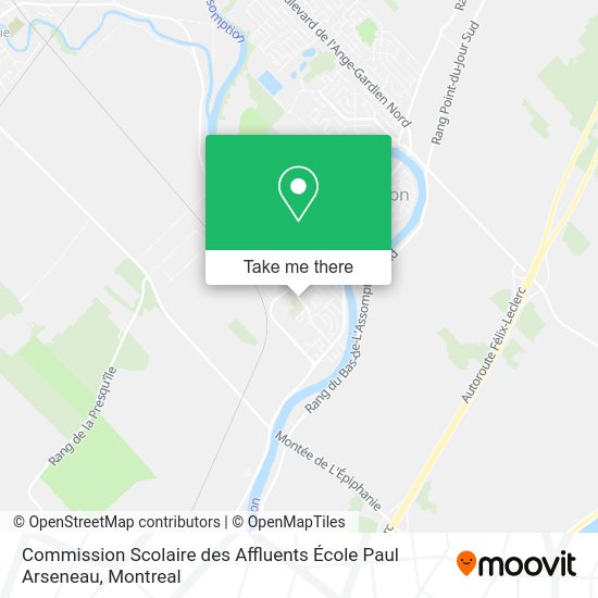 Commission Scolaire des Affluents École Paul Arseneau map