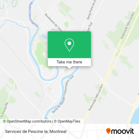 Services de Pescine le map