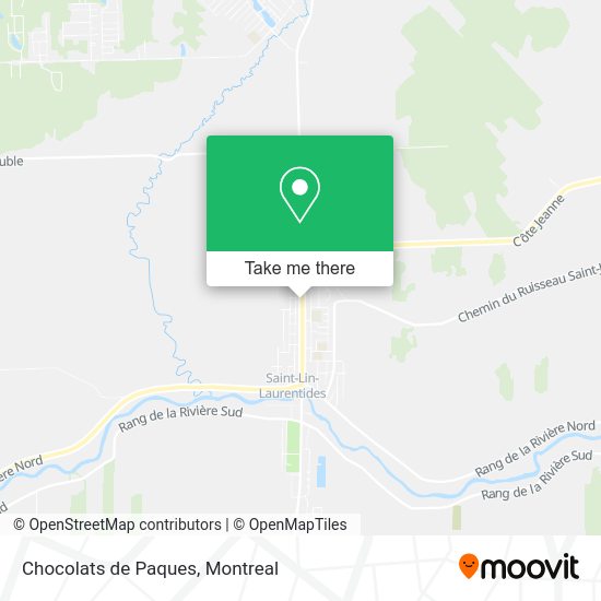 Chocolats de Paques map