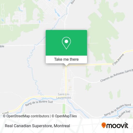 Real Canadian Superstore map