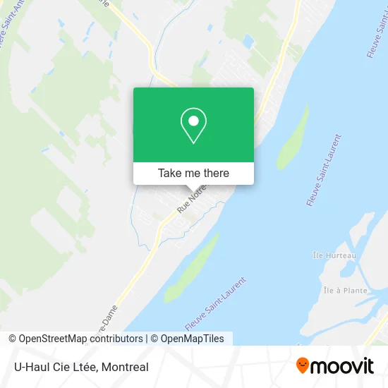 U-Haul Cie Ltée map