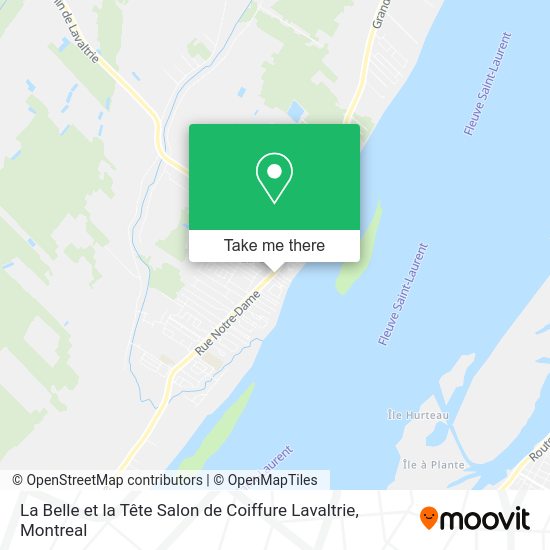 La Belle et la Tête Salon de Coiffure Lavaltrie map