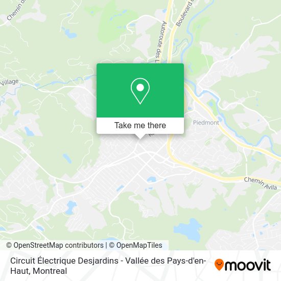 Circuit Électrique Desjardins - Vallée des Pays-d'en-Haut map