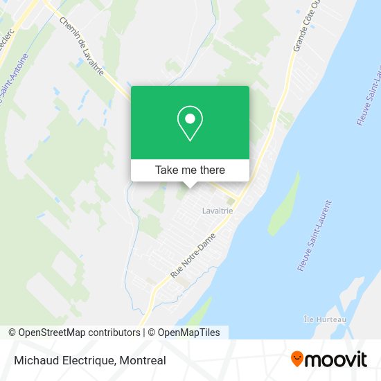 Michaud Electrique map