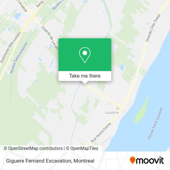 Giguere Fernand Excavation map