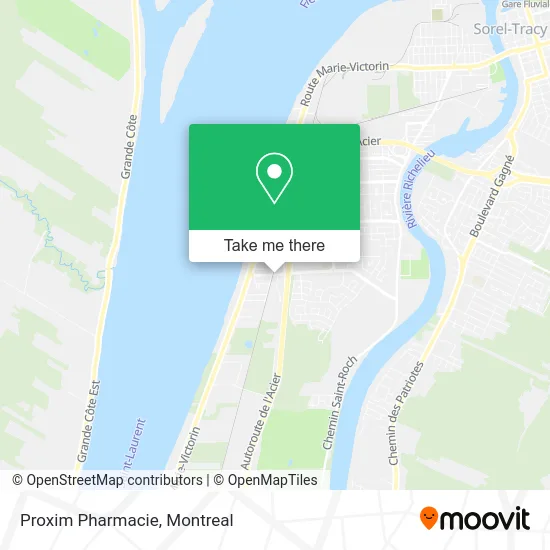 Proxim Pharmacie map