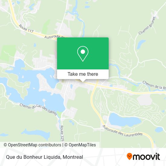 Que du Bonheur Liquida map