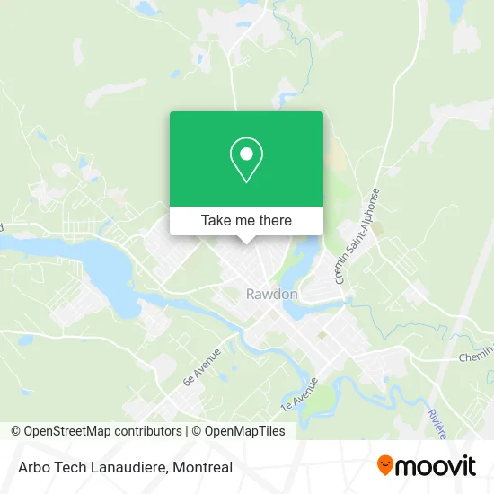 Arbo Tech Lanaudiere map