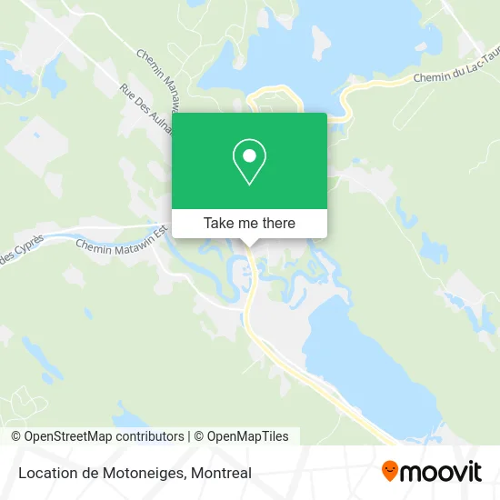 Location de Motoneiges map