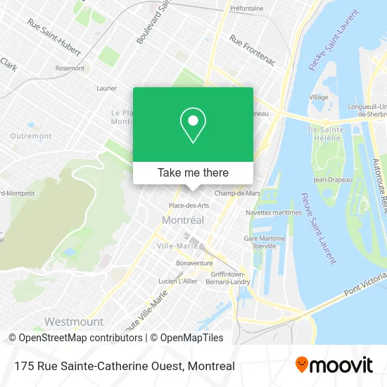 175 Rue Sainte-Catherine Ouest map