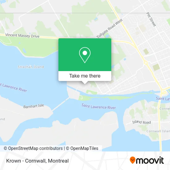 Krown - Cornwall map