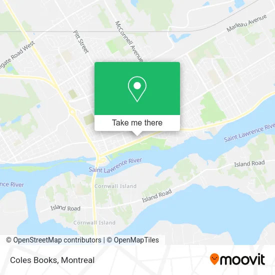Coles Books map