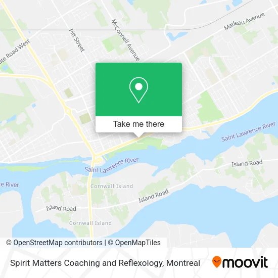 Spirit Matters Coaching and Reflexology map