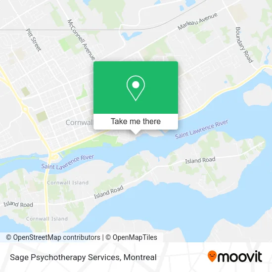 Sage Psychotherapy Services map