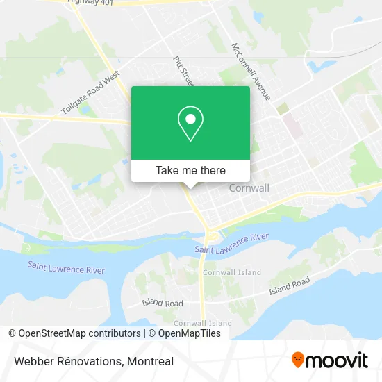 Webber Rénovations map