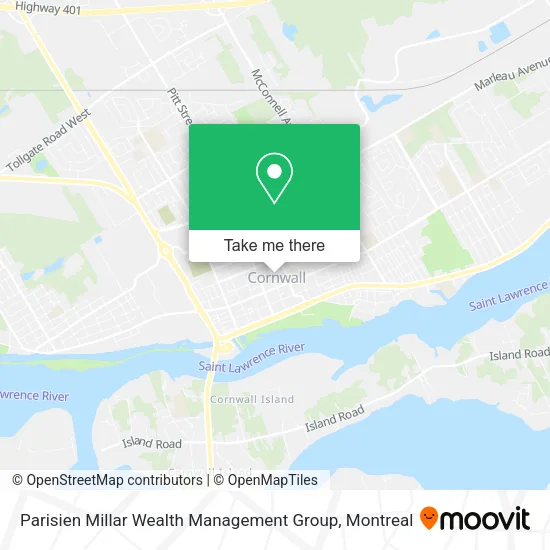 Parisien Millar Wealth Management Group map